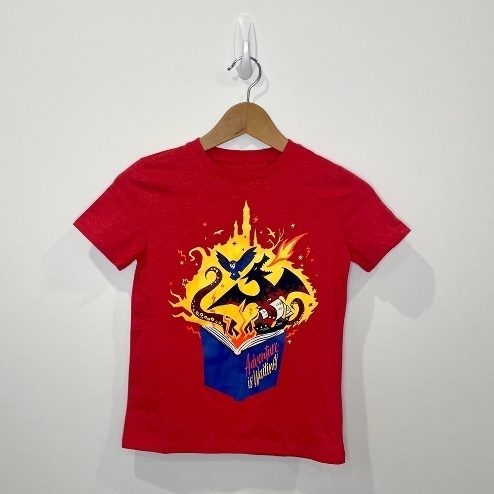 Cat & Jack Red “Adventure is Waiting” Tee